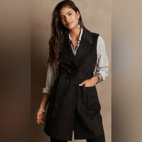 Black faux suede women’s vest!!! - Picture 4 of 10